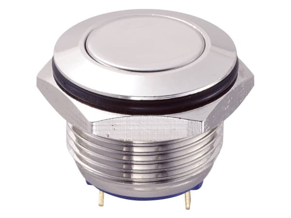 TRU COMPONENTS GQ16F-10/J/N Kiinteä painike 48 V/DC 2 A 1 x Pois päältä/(Päälle) IP65 Kosketus 1 kpl