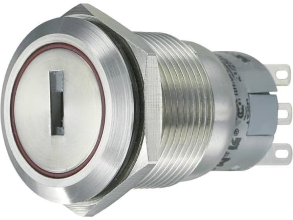TRU COMPONENTS LAS1-AGQ-11Y/21 Resistent nyckelbrytare 250 V/AC 5 A 1 x On/On 1 x 90° IP40 1 st