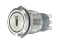 Miniatyrbild 2 av 3: TRU COMPONENTS LAS1-AGQ-22Y/31 Resistent nyckelbrytare 250 V/AC 5 A 2 x On/Off/On 2 x 45° IP40 1 st