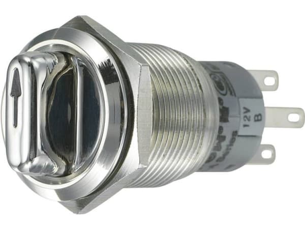 TRU COMPONENTS 701826 LAS1-AGQ-22XD/31/B Hærværkssikret drejekontakt 250 V/AC 3 A Afbryderpositioner 3 2 x 45 ° IP65 1 stk