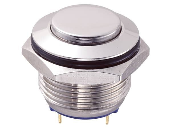 TRU COMPONENTS GQ16H-10/J/N Hårddragna tryckknappar 48 V/DC 2 A 1 x Av/(På) Beröring IP65 1 st