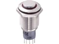 Pikkukuva 2 / 3: TRU COMPONENTS 701847 LAS2GQH-11ZE/R/12V/N/P Ilkivallankestävä painonappikytkin 250 V/AC 3 A 1 x On/On Klikkaava punainen 1 kpl
