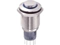 Pikkukuva 1 / 3: TRU COMPONENTS LAS2GQH-11ZE/B/12V/N/P Kestävä painekytkin 250 V/AC 3 A 1 x On/On Naksahdus 1 kpl
