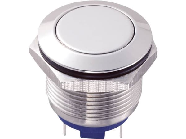 TRU COMPONENTS GQ19F-10/J/S Hårddragna tryckknappar 48 V/DC 2 A 1 x Av/(På) Beröring IP65 1 st