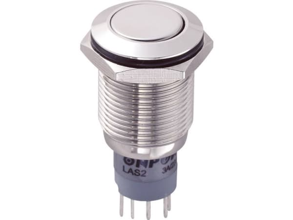 TRU COMPONENTS LAS2GQF-11/N/P Kiinteä painike 250 V/AC 3 A 1 x On/(On) Kosketus 1 kpl