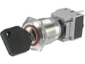 Pikkukuva 1 / 3: TRU COMPONENTS 704409 LAS1-BGQ-11Y/23 Avainkytkin 250 V/AC 5 A 1 x Off/(On) 1 x 60° IP40 1 kpl 1 kpl