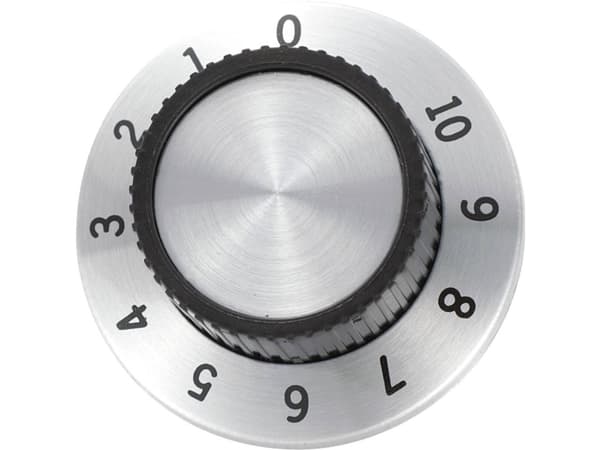 TRU COMPONENTS RN-114A Drejeknap med skala Aluminium (Ø x H) 36.8 mm x 14.8 mm 1 stk