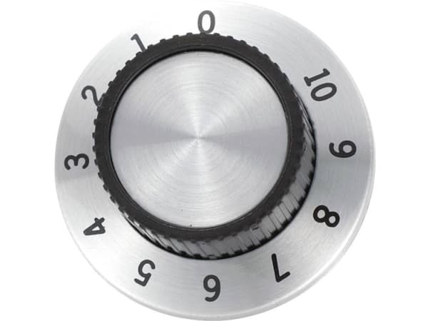 TRU COMPONENTS RN-114A Drejeknap med skala Aluminium (Ø x H) 36.8 mm x 14.8 mm 1 stk