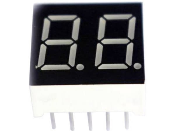 Tru Components 7-Segment Display Blue 10.20mm 3.2v Number Of Digits: 2