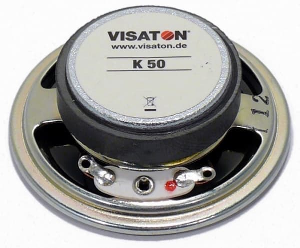 Visaton K 50, Full rekkevidde, 2 W, Oval, 3 W, 8 O, 250 - 10000 Hz