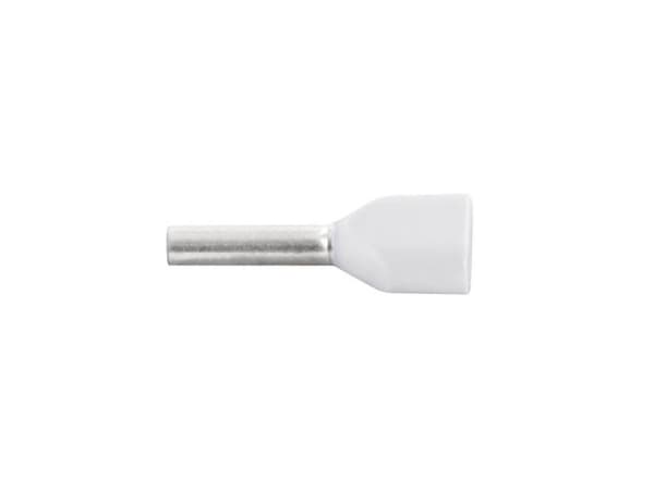 Vogt Verbindungstechnik 470108D Dubbla kabelskor 0,50 mm² Delvis isolerade Vit 100 st