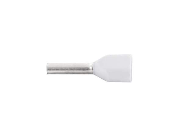 Vogt Verbindungstechnik 470108D Dubbla kabelskor 0,50 mm² Delvis isolerade Vit 100 st