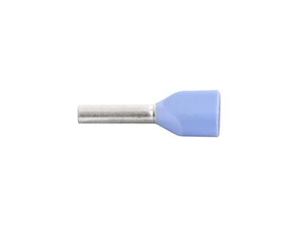 Vogt Verbindungstechnik 470208D Tvillingekabelsko 0,75 mm² x 8 mm Delvist isoleret Blå 100 stk