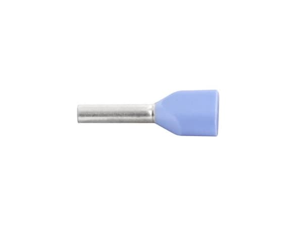 Vogt Verbindungstechnik 470208D Tvillingekabelsko 0,75 mm² x 8 mm Delvist isoleret Blå 100 stk
