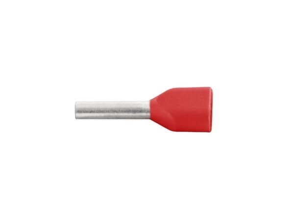 Vogt Verbindungstechnik 470308D Tvillingekabelsko 1 mm² Delvist isoleret Rød 100 stk