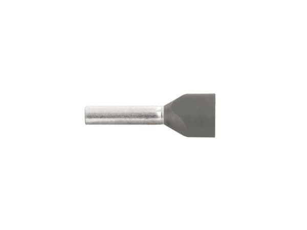 Vogt Verbindungstechnik 470509D Tvillingekabelsko 2.5 mm² Delvist isoleret Grå 100 stk