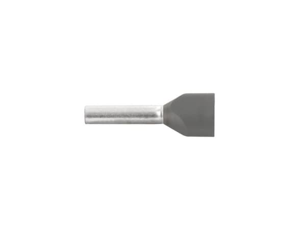Vogt Verbindungstechnik 470509D Tvillingekabelsko 2.5 mm² Delvist isoleret Grå 100 stk