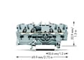 Miniatyrbild 2 av 5: Wago 2002-1401, 5,2 mm, 69,9 mm, 32,9 mm, 800 V