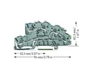 Miniatyrbild 2 av 4: Wago 2003-7646, 5,2 mm, 96 mm, 42,3 mm, 250 V