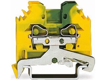 Wago Protective terminal block 4mm2 gulgrønn (281-107)