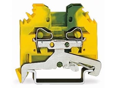 Wago Protective terminal block 4mm2 gulgrønn (281-107)
