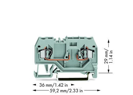 Wago 281-916, 6 mm, 59 mm, 29 mm, 400 V