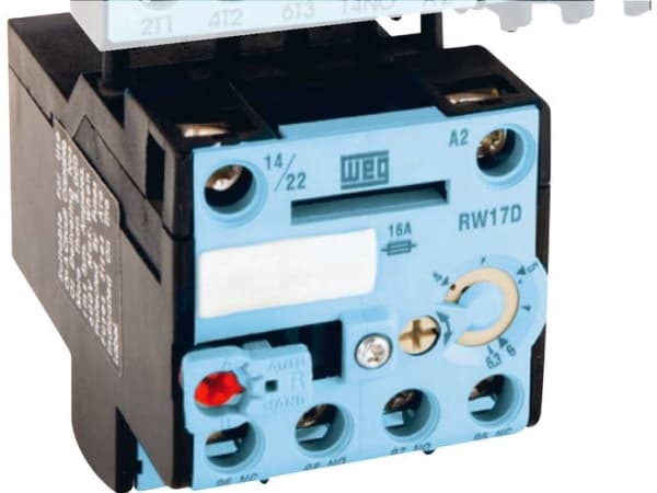 Motorbeskyttelsesrelæ 1 x brydekontakt, 1 x sluttekontakt WEG RW17-1D3-U017 1 stk