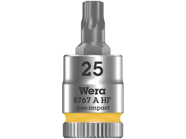 Wera 8767 A HF, 1 styck, Torx, 1/4", TX25, 28 mm, Tjeckien