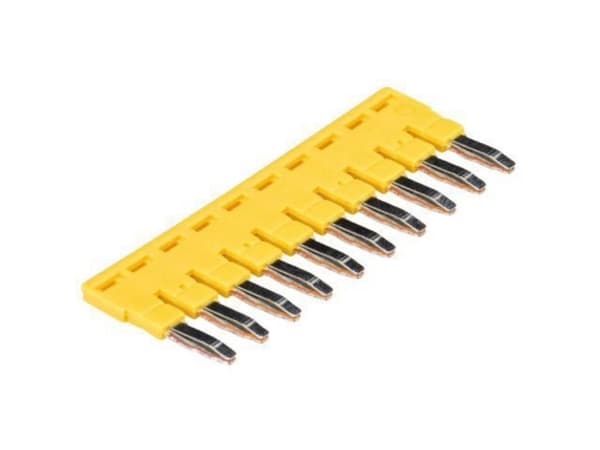 Wieland Electric IVBWKF 4-10, Jumperbar, 20 styck, Gul, 8,31 g, 175,2 g, 79 mm
