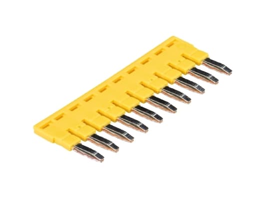 Wieland Electric IVBWKF 4-10, Jumperbar, 20 styck, Gul, 8,31 g, 175,2 g, 79 mm