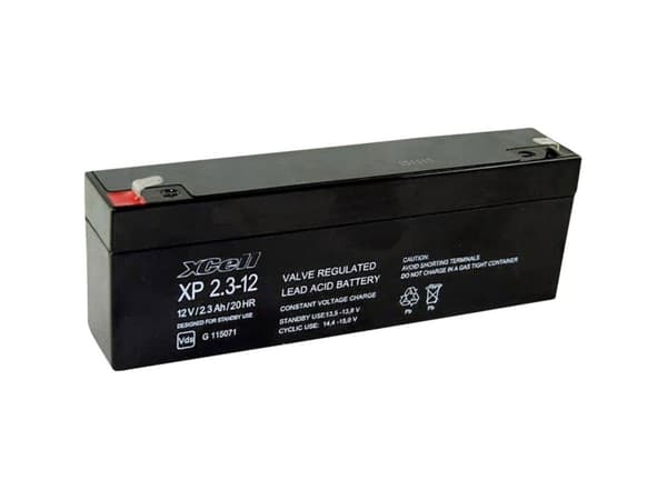XCell XP2.112 Blybatteri 12 V 2.3 Ah Blyfleece (B x H x T) 178 x 66 x 35 mm Fladstik 4,8 mm Vedligeholdelsesfri, VDS-certifikation