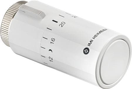 TRV HALO termostat 6-28°C hvid - Fast føler med M30 i flot moderne design