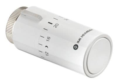 TRV HALO termostat 6-28°C hvid - Fast føler med M30 i flot moderne design