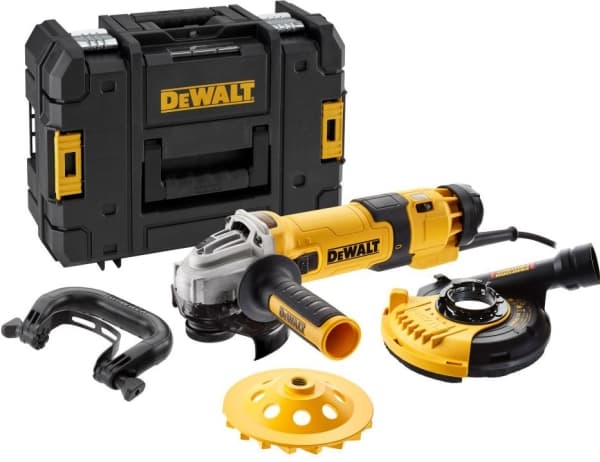 DeWALT DWE4257KT-QS, Blå, Grå, Gul, 12,5 cm, 10000 RPM, 2800 RPM, AC, 1500 W
