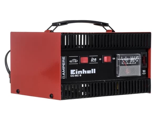 Einhell CC-BC 8, 6/12 V, 230 V, 50 hz, Svart, Röd, 2,43 kg