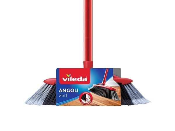 Vileda 4023103105126, Innendørs, Sort, Grå, Rød, Hard bust, 1 stykker