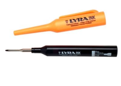Dybhulspen sort Lyra Ink 15,5 cm inkl. hætte