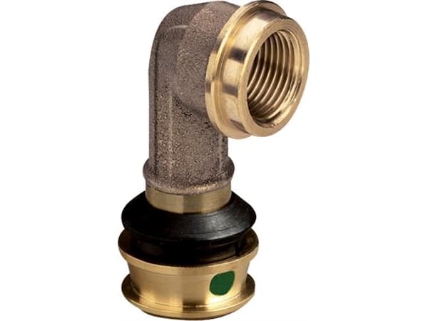 Raxofix overgangsbøjning 90° 32 x 1" muffe/muffe rødgods