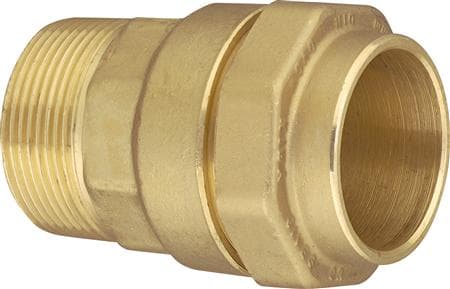 Overgang med nippel 50mm x 2 - Isiflo