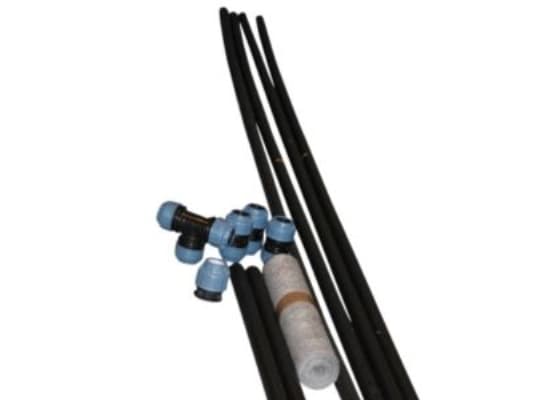 Tryksivestreng 40mm. 1x15m HT - med grå HT fittings (HT-liittimet)