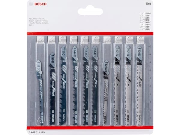 Bosch KIRVESILUUKKU SET WOOD 10PKS