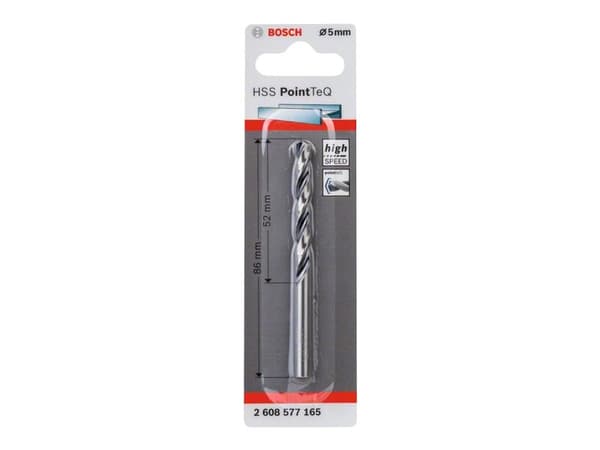 Bosch PointTeQ - Borr - för metall - spiralborr - 5 mm - längd: 86 mm