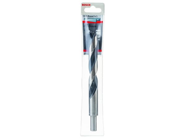 Bosch HSS PointTeQ - Bor - for plast, ikke-jernholdig metall, støpejern, cast steel, alloyed steel, non-alloyed steel - bor - 18 mm - cylindrical