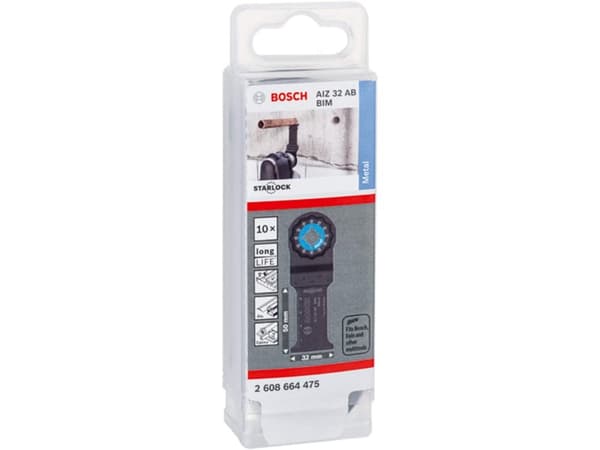 Bosch SÄKERHETSKLAMMA AIZ32AB L:50MM 10 st METAL BIM