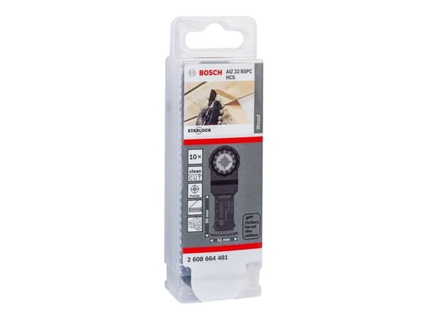 Bosch SÄKERHETSKLAMP AIZ32BSPC L:50MM 10PC HARDWOO