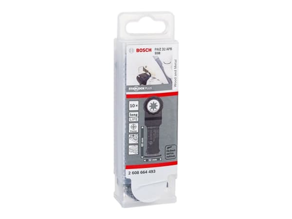 Bosch PAIZ 32 APB - Plunge cut saw blade set - for tre, metall, gips, paneler - 10 deler - Starlock - bredde: 32 mm