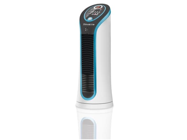 Rowenta Eole VU6210, Husholdningstårnvifte, Sort, Blå, Bord, 60 dB, 78 m³/t, Berøringskontroll