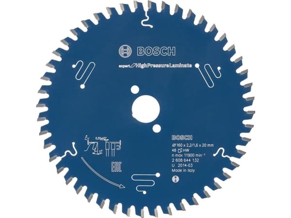 Bosch RUNDSAVKL 165X20X2,6MM 48T EXP HIGHPRESS