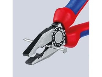 Knipex KP-0302180, Kaapelipihdit, Terästä, Sininen, Punainen, 54 mm, 180 mm, 21 mm