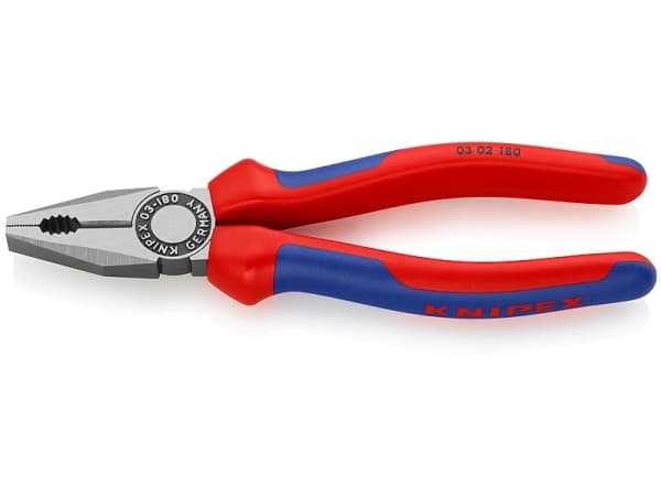 Knipex KP-0302180, Kaapelipihdit, Terästä, Sininen, Punainen, 54 mm, 180 mm, 21 mm